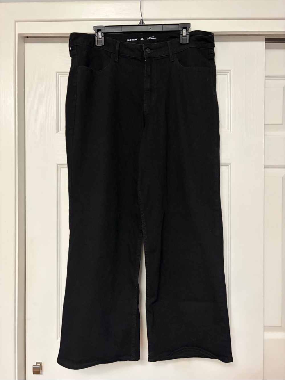 Old Navy Black Wide-Leg High-Rise Jeans